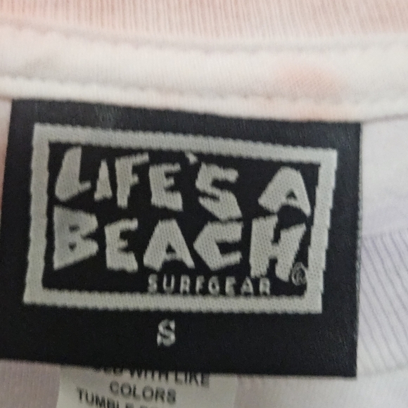 NWT Mens Life's  a beach tie dye long sleeve shirt size small - Picture 7 of 13